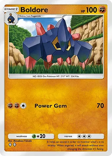 Boldore card