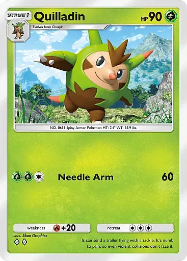 Quilladin card