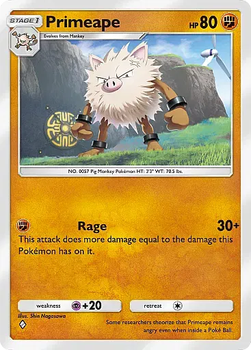 Primeape card