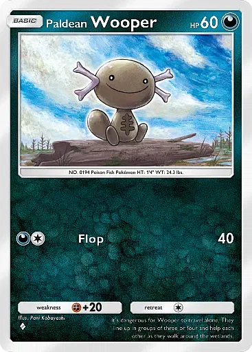 Paldean Wooper card