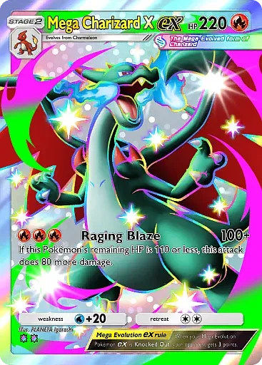 Mega Charizard X ex card