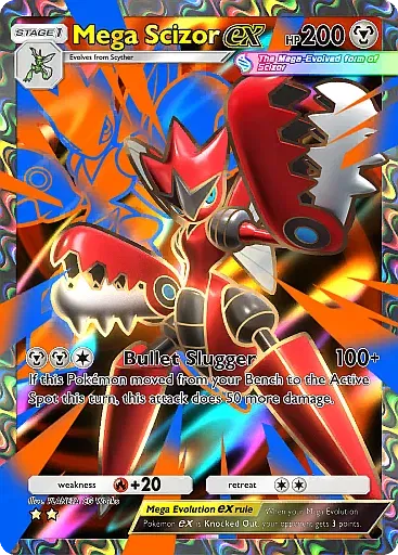 Mega Scizor ex card