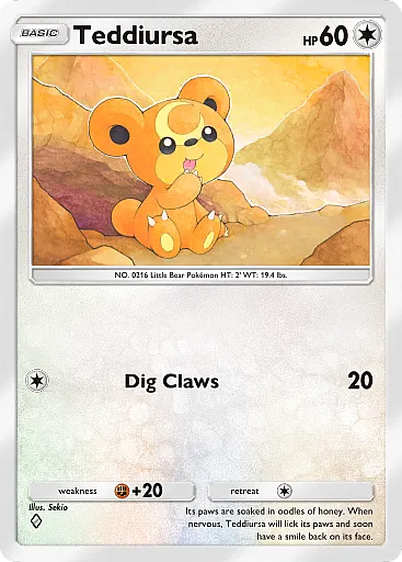 Teddiursa card