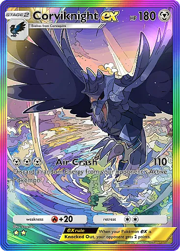 Corviknight ex card