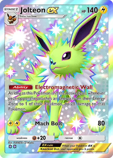 Jolteon ex card
