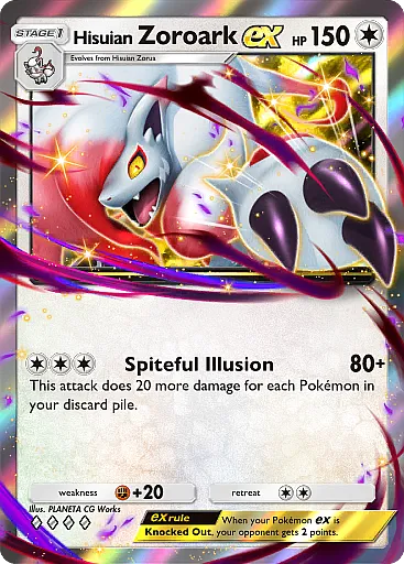 Hisuian Zoroark ex card