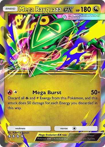 Mega Rayquaza ex card