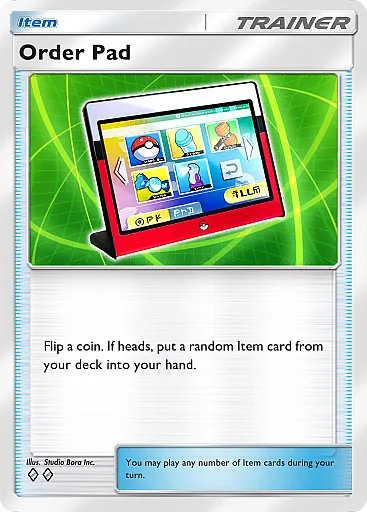Order Pad card
