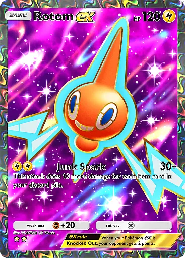 Rotom ex card