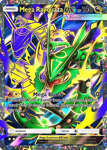 Mega Rayquaza ex card