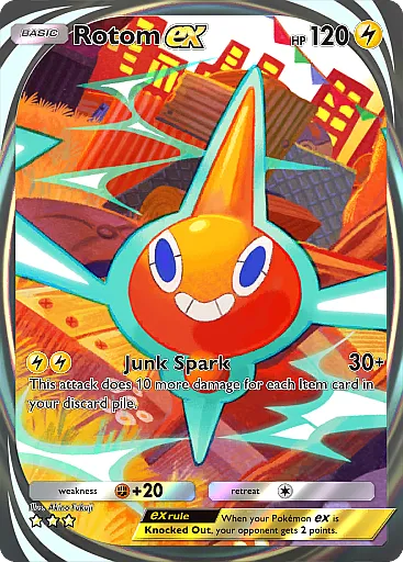 Rotom ex card