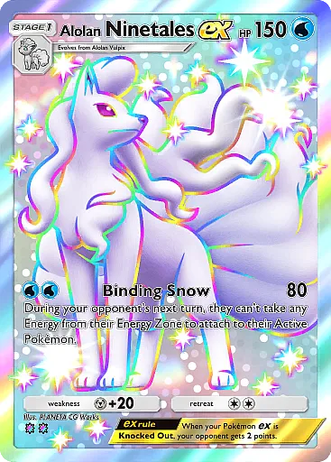 Alolan Ninetales ex card