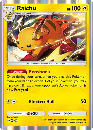 Raichu card