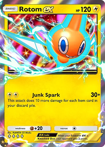 Rotom ex card