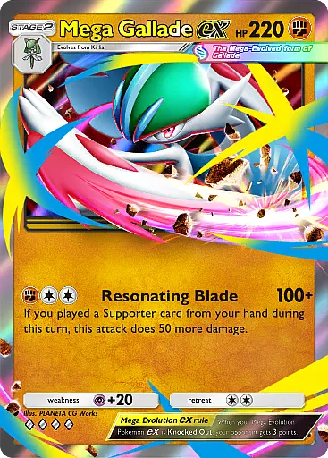 Mega Gallade ex card
