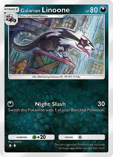 Galarian Linoone card