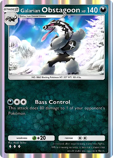 Galarian Obstagoon card