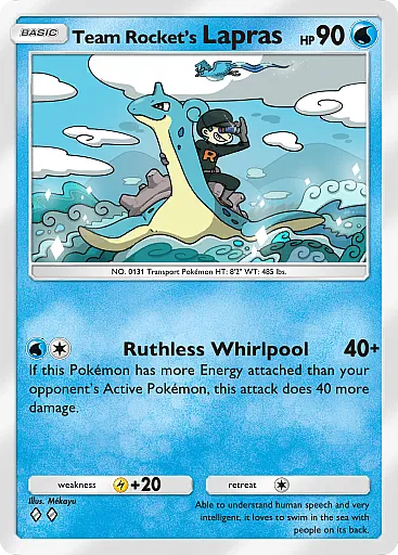 Team Rocket’s Lapras card
