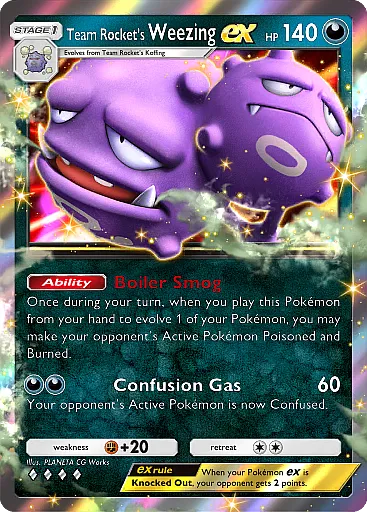 Team Rocket’s Weezing ex card