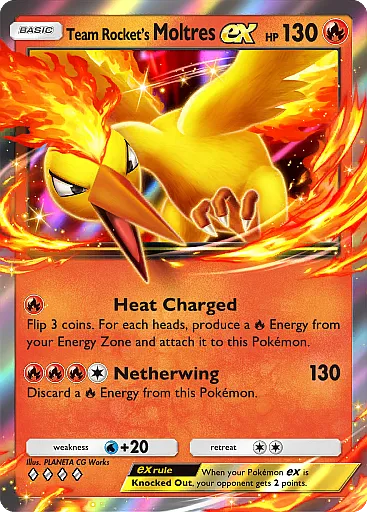 Team Rocket’s Moltres ex card