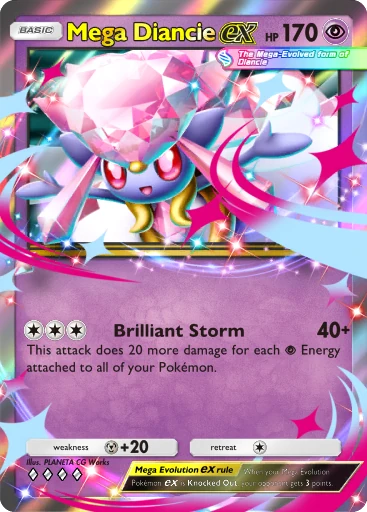 Mega Diancie ex card