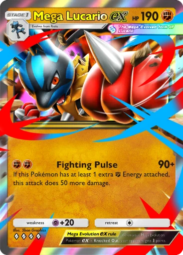 Mega Lucario ex card