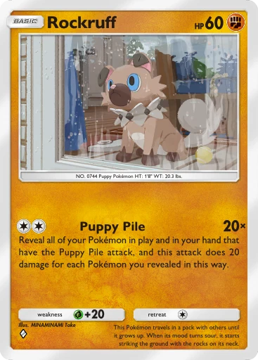 Rockruff card