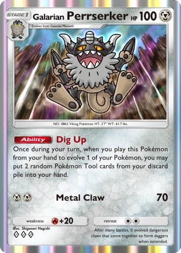 Galarian Perrserker card