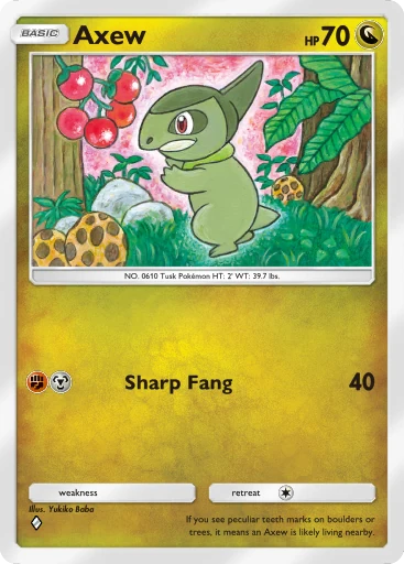 Axew card