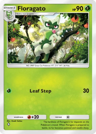 Floragato card