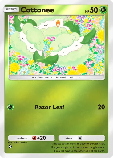 Cottonee card