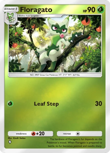 Floragato card