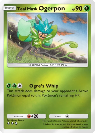 Teal Mask Ogerpon card