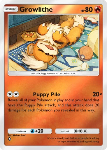Growlithe card