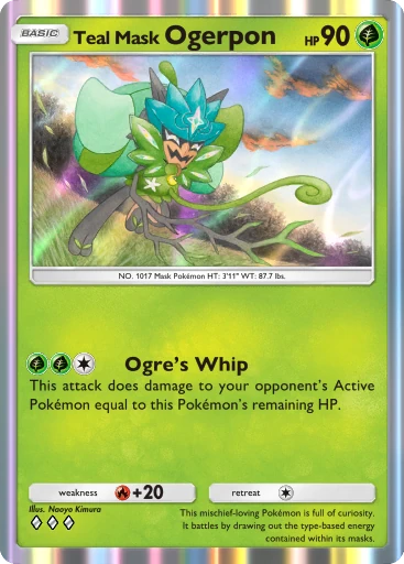 Teal Mask Ogerpon card