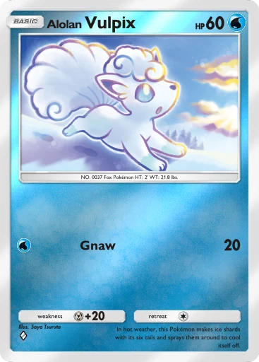 Alolan Vulpix card