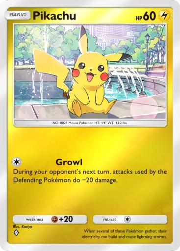 Pikachu card