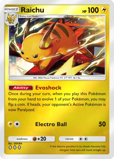Raichu card
