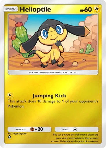 Helioptile card