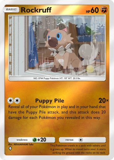Rockruff card