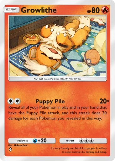 Growlithe card