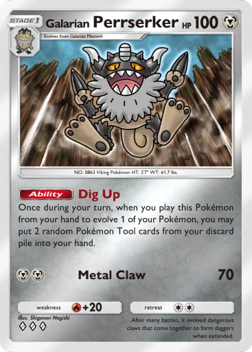 Galarian Perrserker card