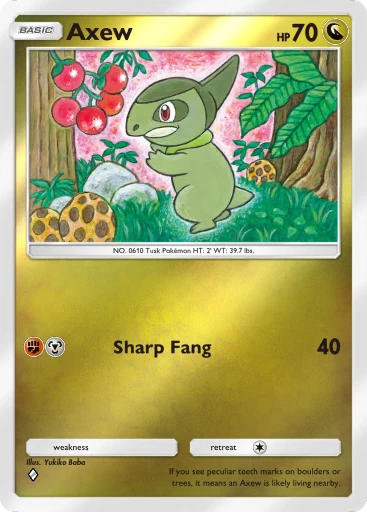 Axew card