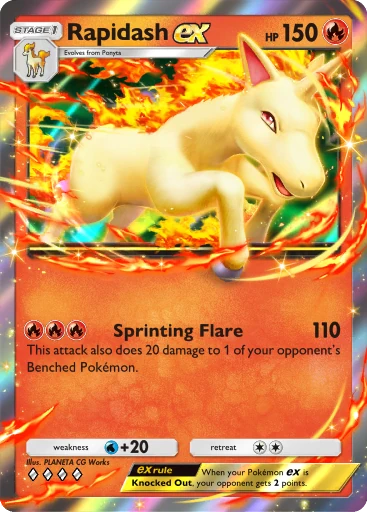 Rapidash ex card