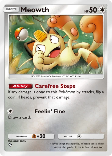 Meowth card