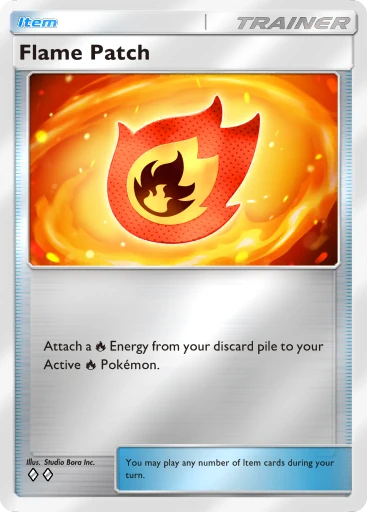 Flame Patch card