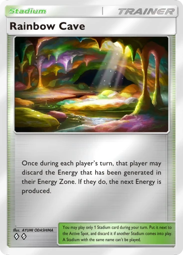 Rainbow Cave card