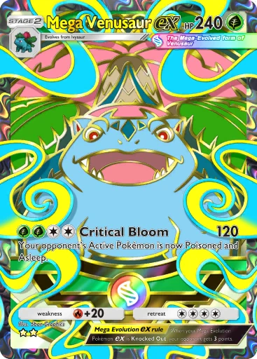 Mega Venusaur ex card