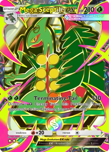 Mega Sceptile ex card