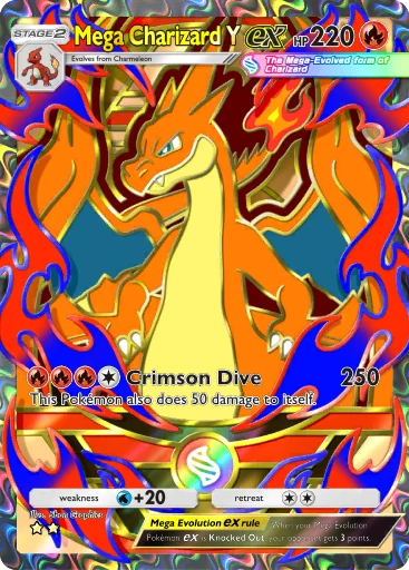 Mega Charizard Y ex card